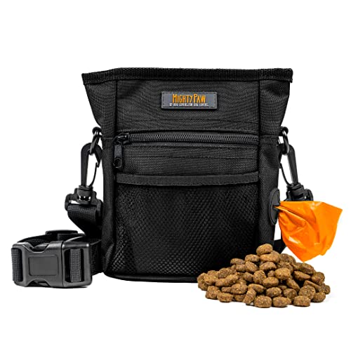 Mighty Paw Dog Treat Pouch 2.0 - Strong Magnetic Closure - Quick Access to Your Pup's Treats - Closes Easy to Prevent Spills - Comes with Multi-Purpose Belt Sling - No More Fumbling with Drawstrings