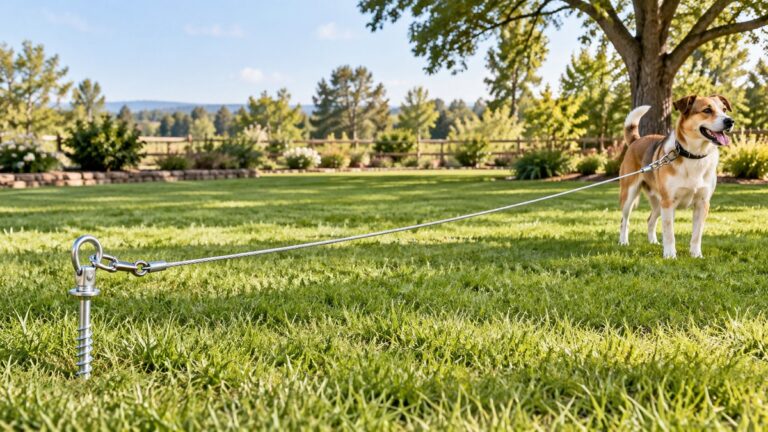 50 ft retractable dog tie out