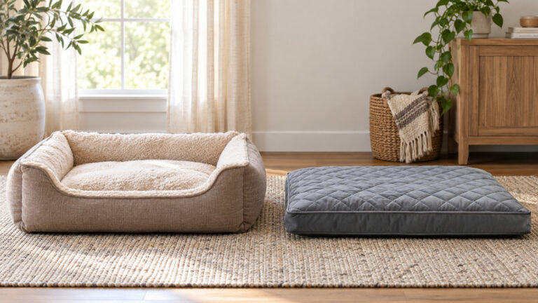 Editorial comparison scene featuring generic beds bedsure options in natural light.