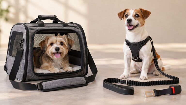 Side-by-side view of the Leash Length (ft) and Amazon Basics carriers & travel products products on a neutral background, emphasizing visible differences in size and configuration.