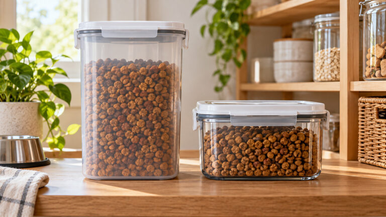 Editorial comparison scene featuring generic food storage iris usa options in natural light.