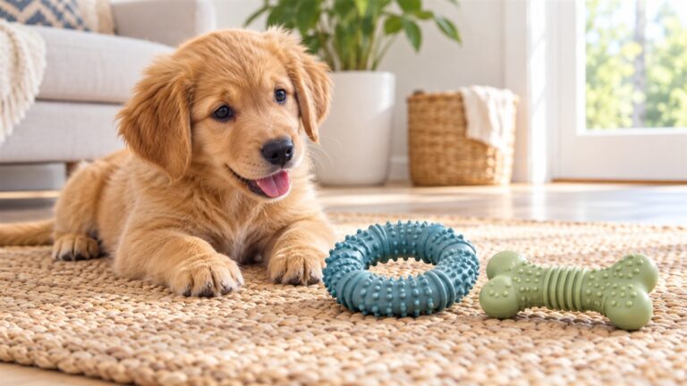 Nylabone puppy chew teething ring bone dog toy review