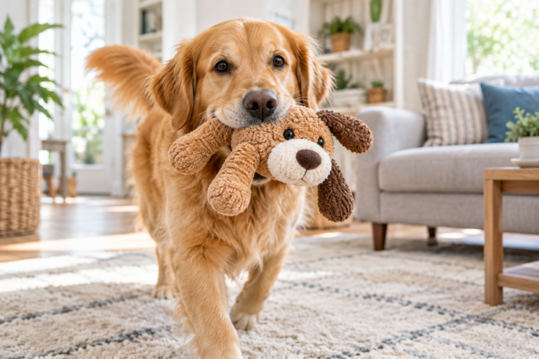 Plush Squeaky Dog Toy