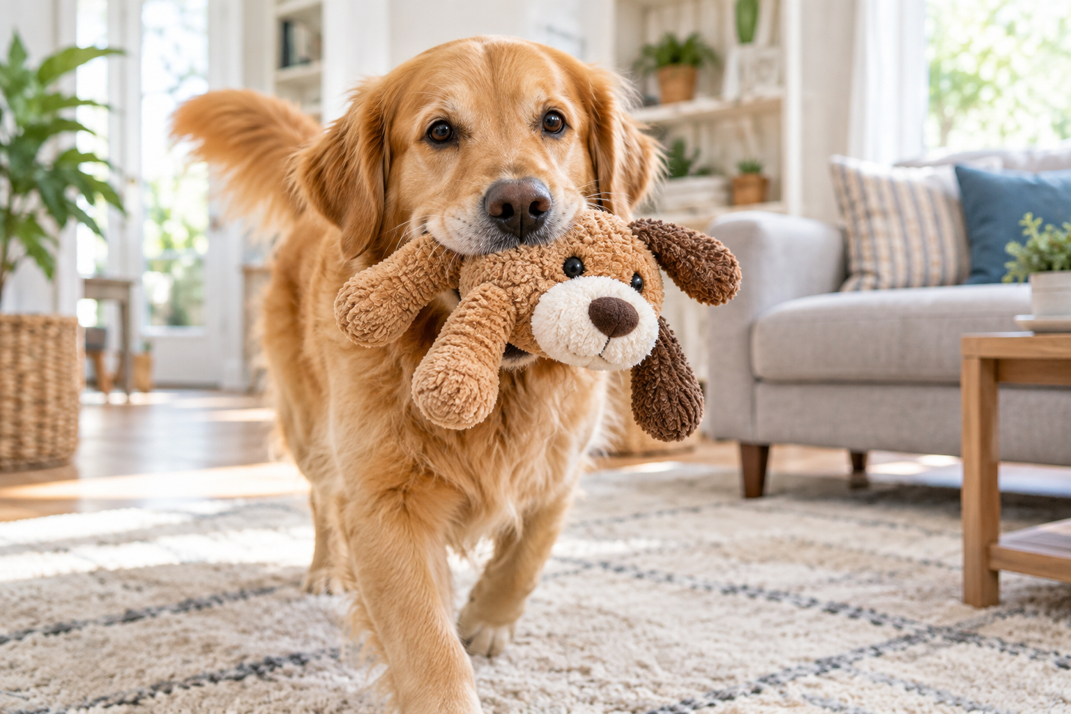 Plush Squeaky Dog Toy