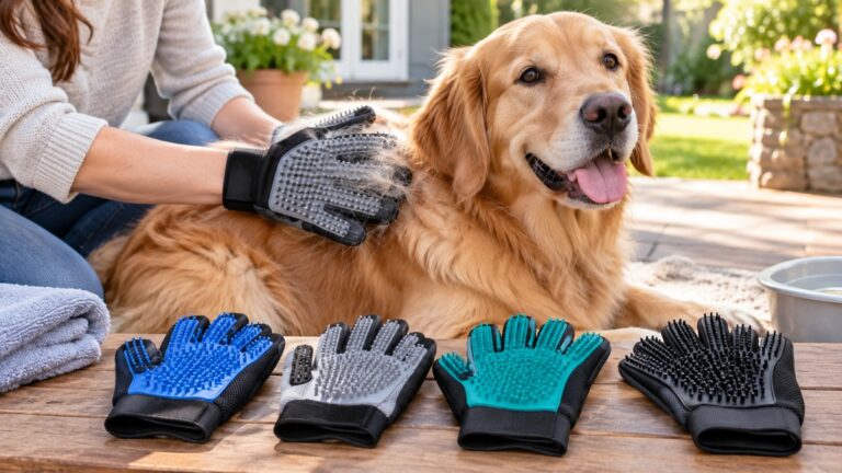 Best Dog Grooming Gloves: Four Listings Compared by Size, Weight and Washing