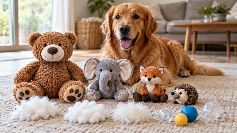 Dog Soft Toys Compared: Stuffing, Size and Squeakers