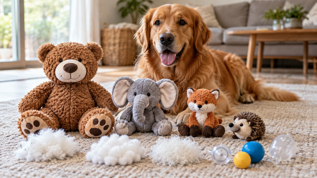 Dog Soft Toys Compared: Stuffing, Size and Squeakers