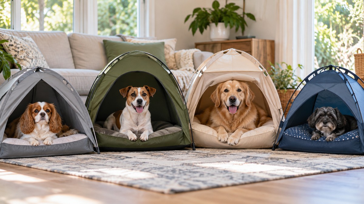 Best Dog Tent Bed: Four Listings Compared on Size, Cover and Limits