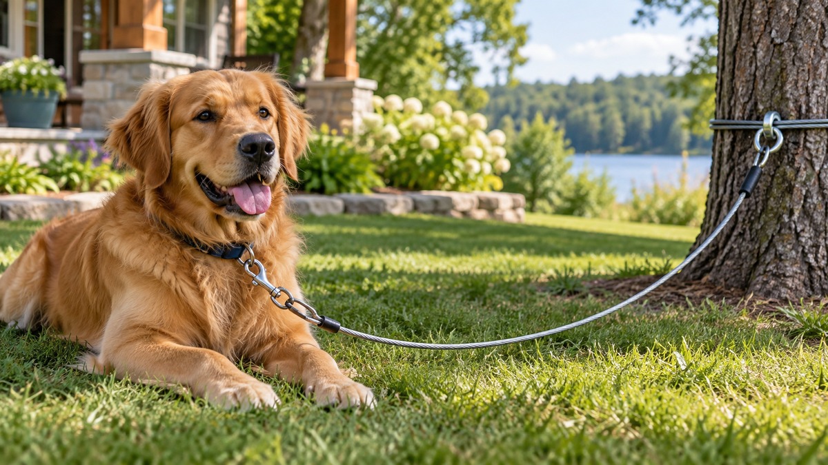Best Dog Tie Out: Five Cables Compared by Length, Weight Limit and Clip