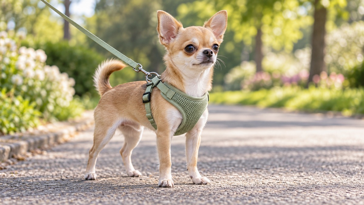 Chihuahua harness and lead
