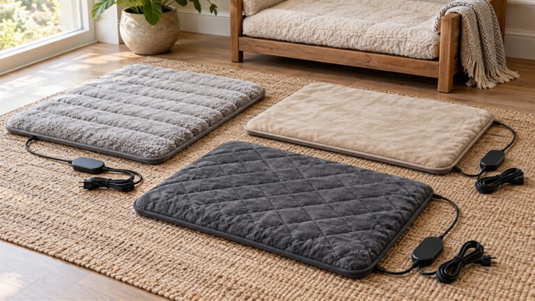 Product-focused comparison scene for golopet bed mats with the listed options arranged clearly.