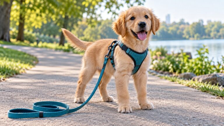 Harness leash for puppies
