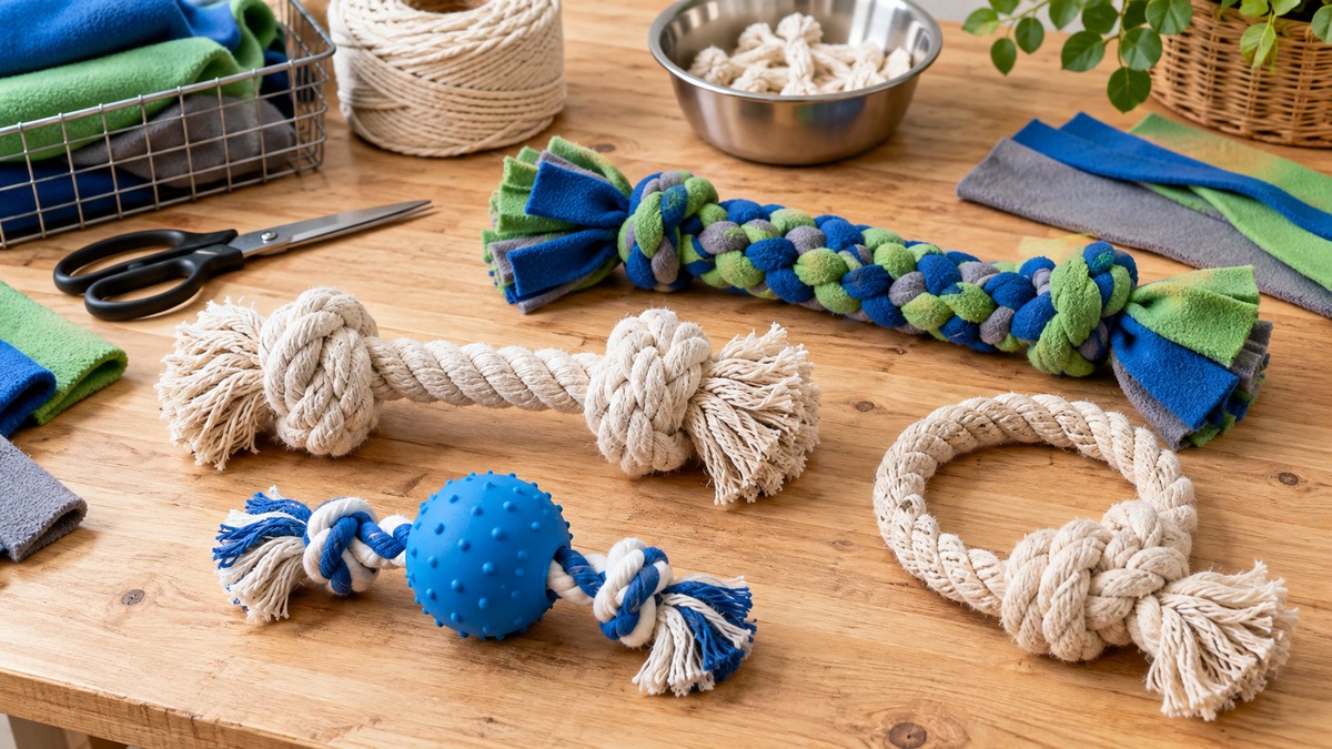 Homemade dog toys for chewers
