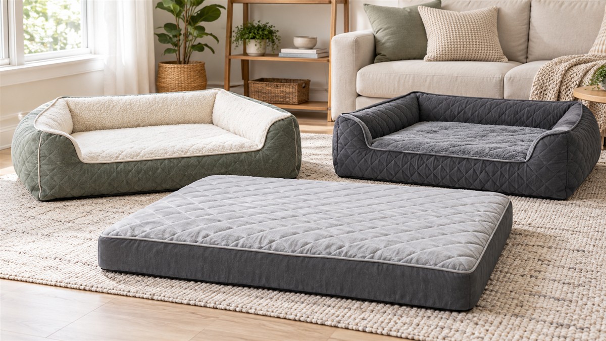 Product-focused comparison scene for ksiia beds with the listed options arranged clearly.