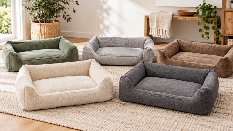Product-focused comparison scene for ksiia beds with the listed options arranged clearly.