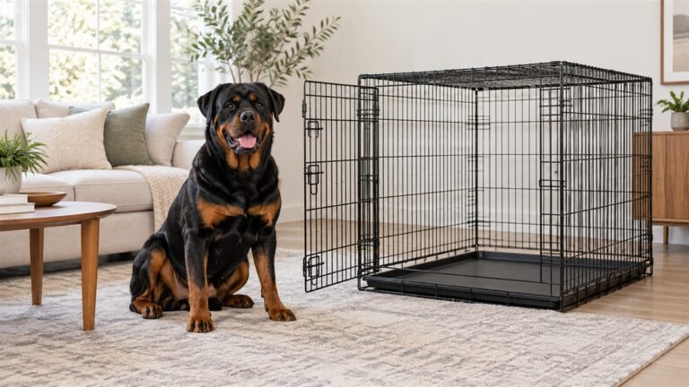 Rottweiler dog cage size