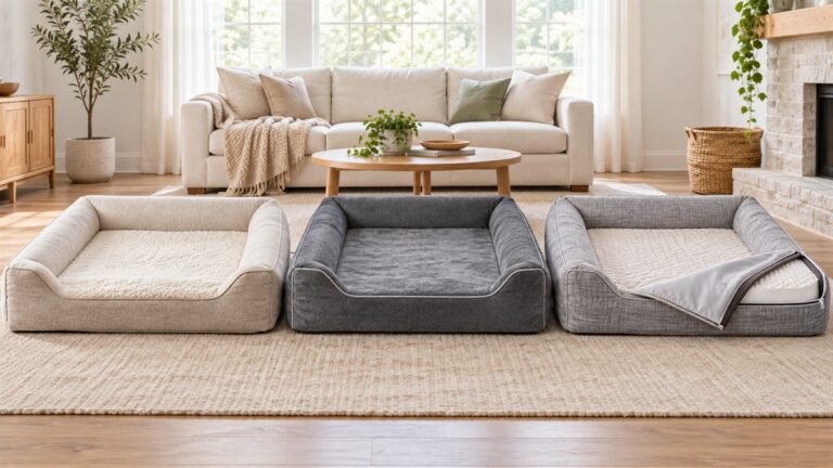 Product-focused comparison scene for sunheir beds with the listed options arranged clearly.